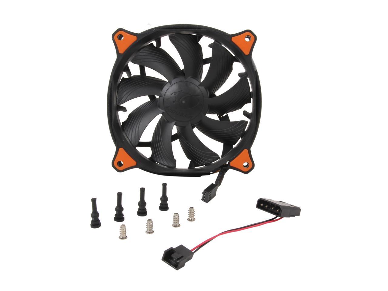 COUGAR Vortex PWM 120mm (CF-V12HPB) Cooling Fan with Hydro-Dynamic Bearing and Pulse Width Modulation (Black Version)