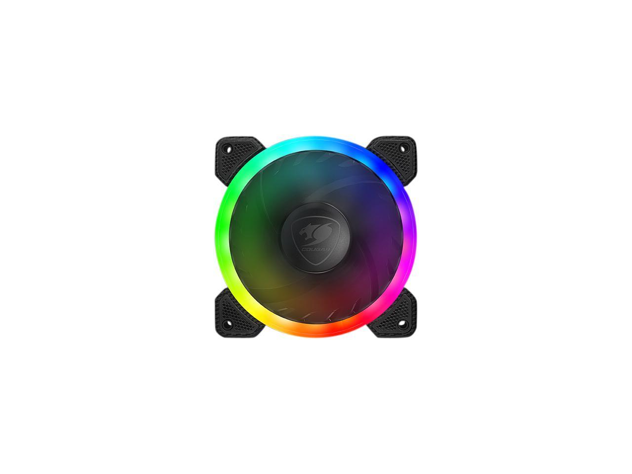 Cougar Hydraulic Vortex RGB HPB 120 mm Cooling Kit with Tri-Directional Lighting and Remote Control (3 pack)