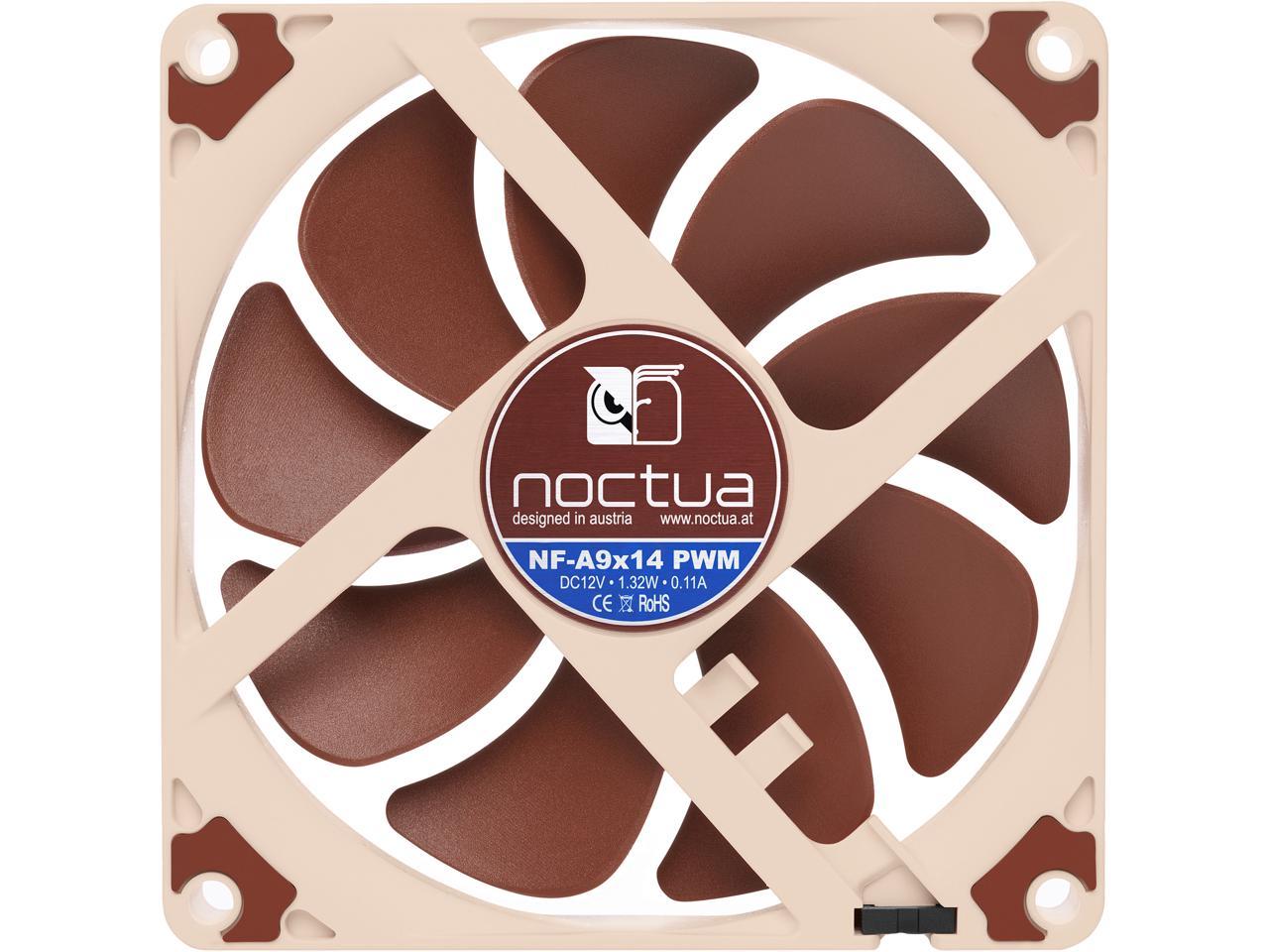 Noctua NF-A9x14 PWM, Premium Quiet Fan, 4-Pin (92x14mm, Brown)