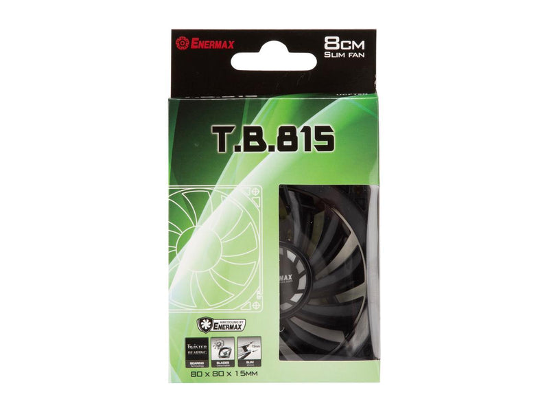 Athena Power FANC-TB815 8015 Slim Fan with Twister Bearing Technology Long Lifetime & Low Noise. And Turbine Blades for High-pressure Airflow.