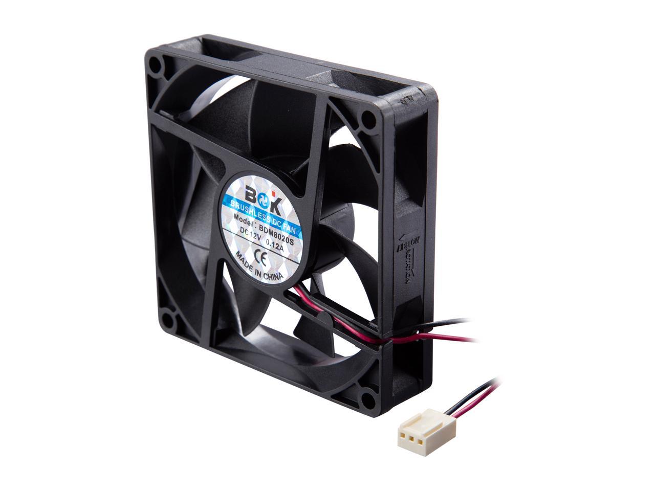 Athena Power FANC-8020S - 80 x 20mm Cooling Fan, 3000 RPM, 32 CFM, 28 dBA, 3pin Fan Connector, Compatible with 2U, 3U, 4U Chassis