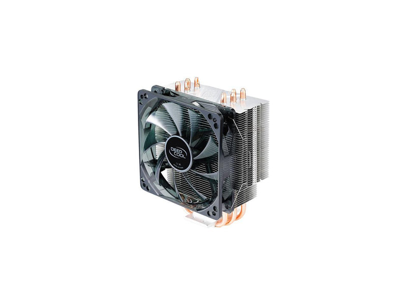 DEEPCOOL GAMMAXX 400 CPU Air Cooler 4 Direct Contact Heatpipes, 120mm PWM Fan with Blue LED, Multi-platform Intel/AMD CPUs (AM4 Compatible)