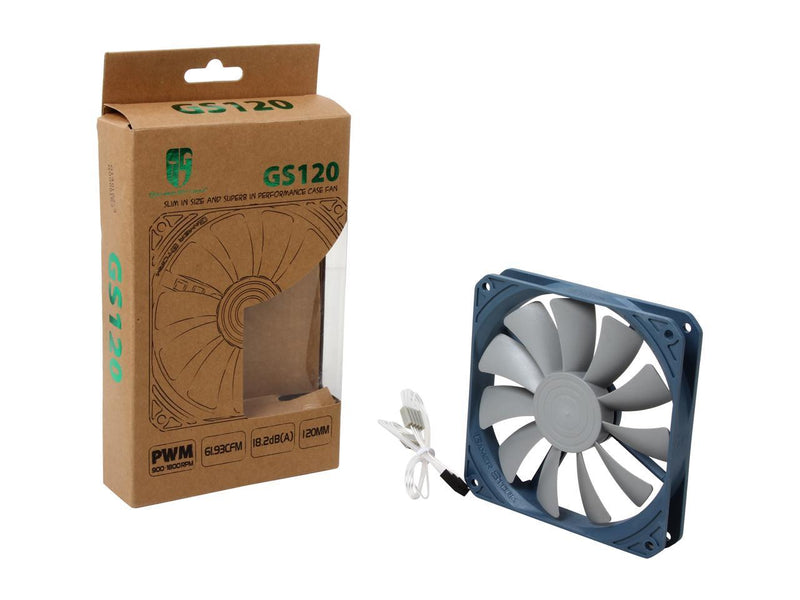 DEEPCOOL Gamer Storm GS 120 PWM Fan Hydro Bearing 120X120X20mm Slim design for Small Cases
