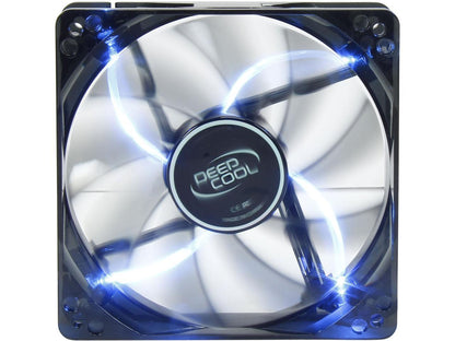 DEEPCOOL WIND BLADE 120 Hydro Bearing Semi-transparent Black Fan with Blue LED