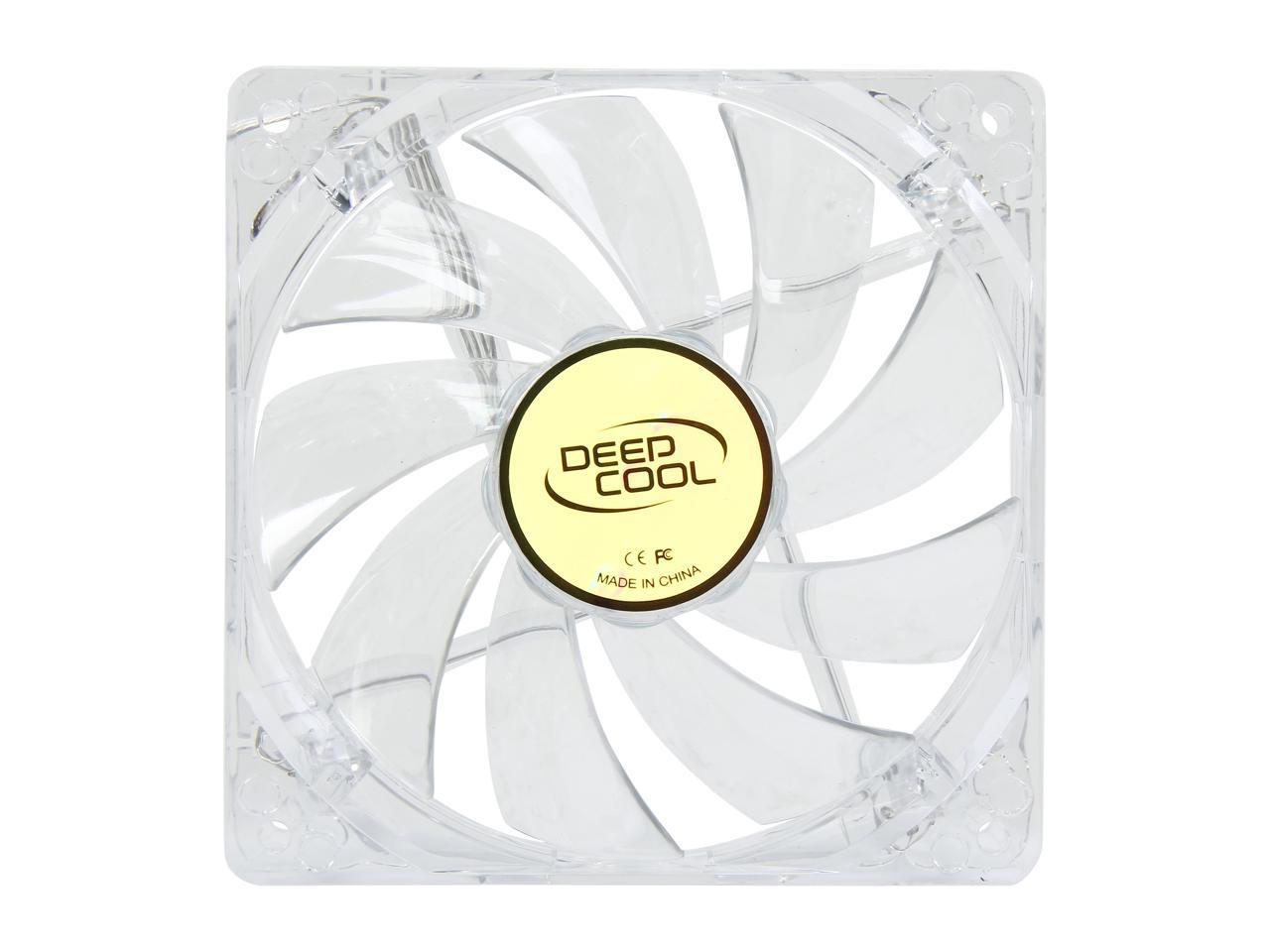 DEEPCOOL XFAN 120L/R Hydro Bearing Transparent Fan with Red LED