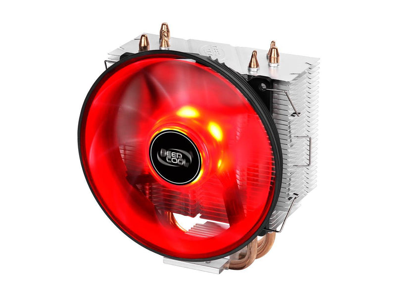 DEEPCOOL GAMMAXX 300R-CPU Cooler 3 Direct Contact Heat Pipes 120mm Red LED PWM Fan(AM4 Compatible)
