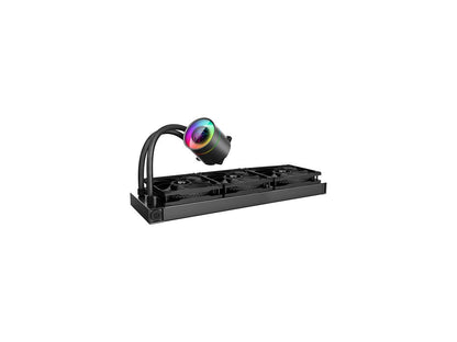 DEEPCOOL Castle 360EX, Addressable RGB AIO Liquid CPU Cooler, Anti-Leak Technology Inside, Cable Controller and 5V ADD RGB 3-Pin Motherboard Control, TR4/AM4 Supported