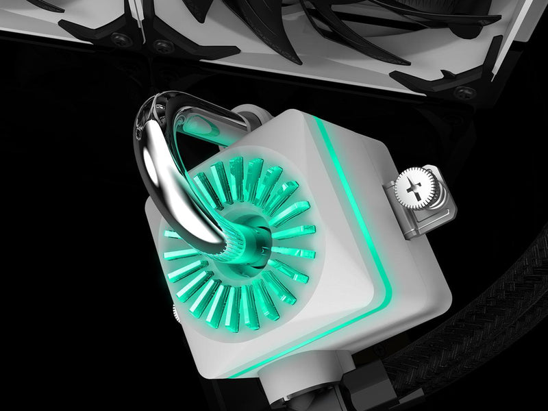 DEEPCOOL Gamer Storm CAPTAIN 240X WHITE, RGB AIO Liquid CPU Cooler, White LED Waterblock, 240mm Radiator, Anti-Leak Technology Inside, 12V RGB 4-Pin Motherboard Control, TR4/AM4 Compatible