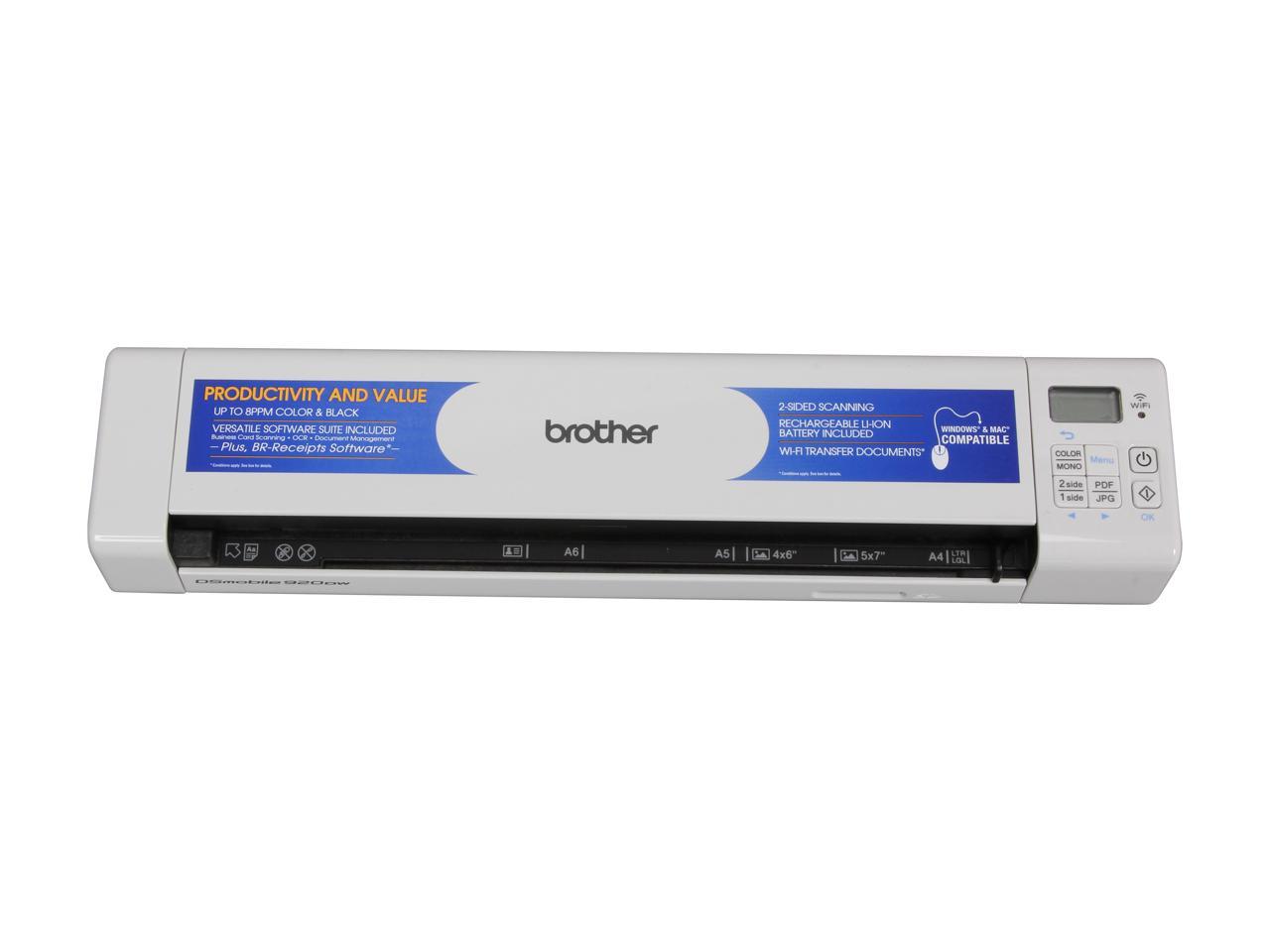 Brother DS-920DW 1200 x 1200 dpi Duplex Mobile Scanner