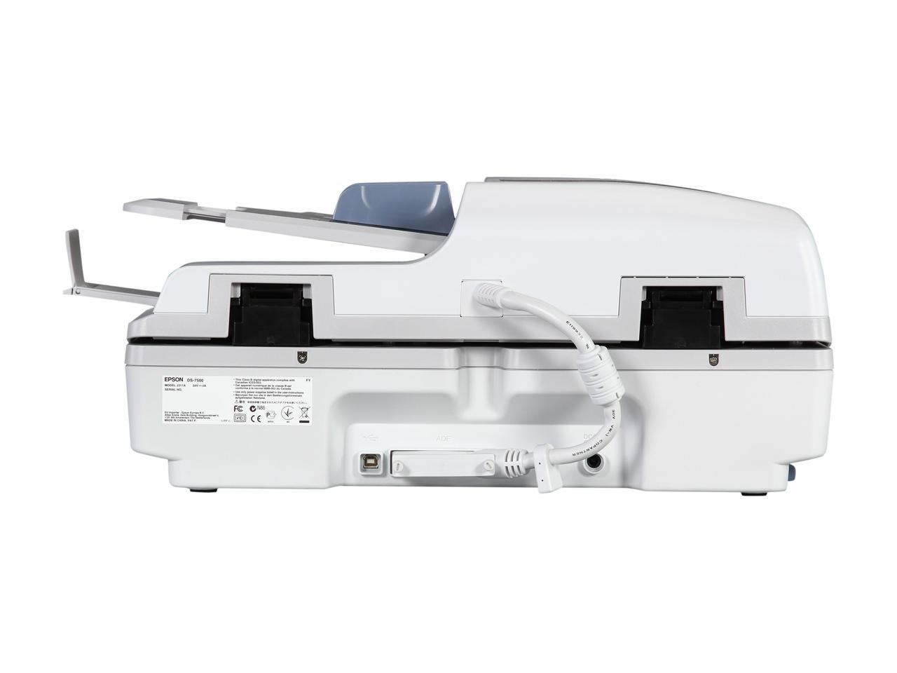 EPSON WorkForce DS-7500 (B11B205321) 48 bit CCD Flatbed: 1200 dpiADF: 600 dpi Duplex Flatbed Color Image Scanner with ADF