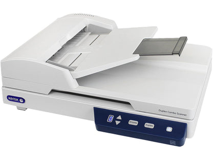 XEROX XD-Combo 600 dpi 24-bit color, 8-bit grayscale, 1-bit black & white Hi-speed USB 2.0 (3.0 compatible) Interface Flatbed or Automatic Document Feeder (Duplex) Duplex Combo Scanner