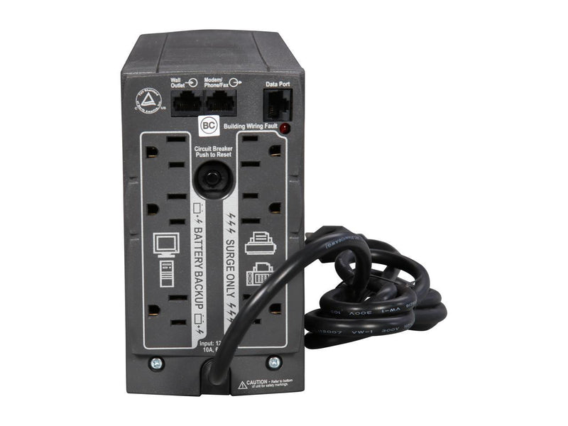 APC Back-UPS BK500BLK 500 VA 300 Watts 6 Outlets UPS