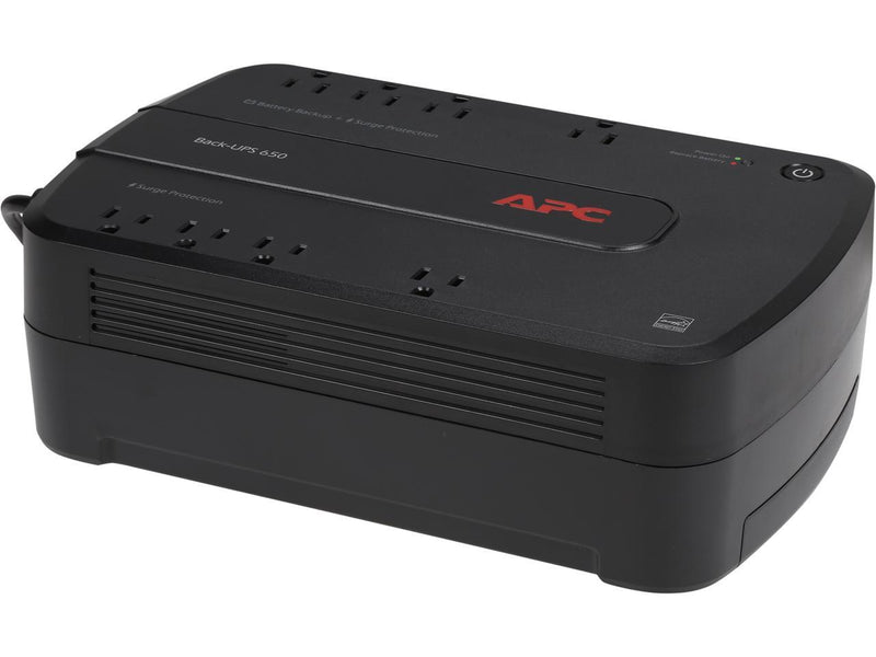 APC BE650G1 Back-UPS 650 VA 8-outlet Uninterruptible Power Supply (UPS) (Replaces BE650G)