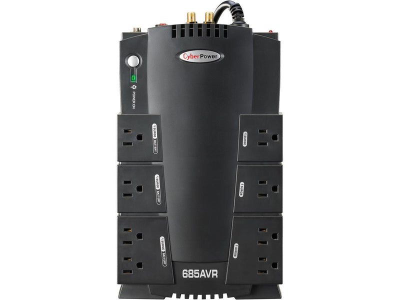 CyberPower AVR CP685AVR 685 VA 390 Watts 8 Outlets UPS