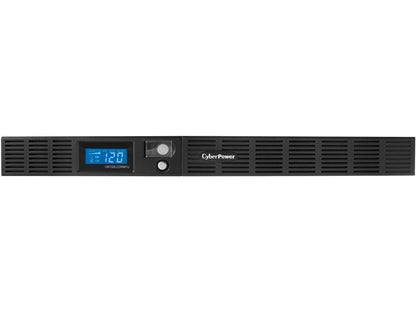 CyberPower Smart App Intelligent LCD Rackmount GreenPower UPS OR700LCDRM1U 700VA 400W 4 x 5-15R Battery/Surge Protected 2 x 5-15R Surge Protected Outlets UPS