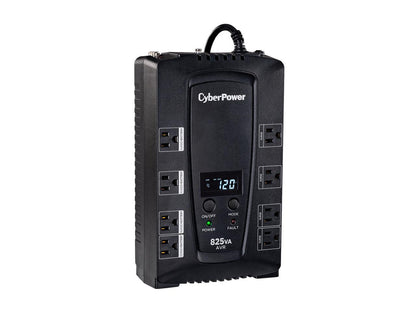 CyberPower CP825AVRLCD 825 VA 450 Watts 8 Outlets UPS