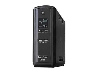 CyberPower 1325 VA 810 Watts 10 Outlets UPS, Pure Sine Wave UPS with USB Charging Ports GX1325U