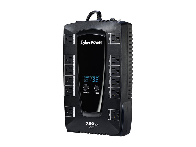 CyberPower AVRG750LCD 750 VA 450W 12 Outlets Intelligent LCD UPS
