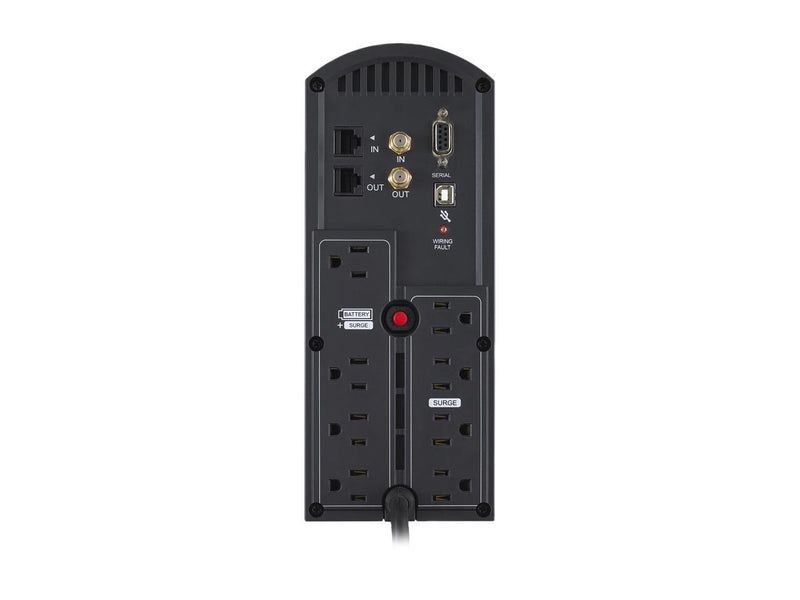 CyberPower Intelligent LCD 1350 VA 810 Watts 8 Outlets Line Interactive UPS (C1350LA)