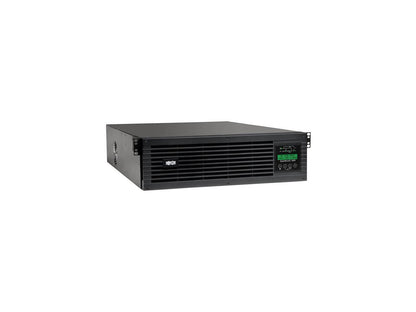 Tripp Lite SmartOnline 120V 3 kVA 2.7 kWatts Double-Conversion UPS, 3U Rack / Tower, Extended Run, WEBCARDLX Network Interface, LCD, USB, DB9 (SU3000RTXLCD3N)