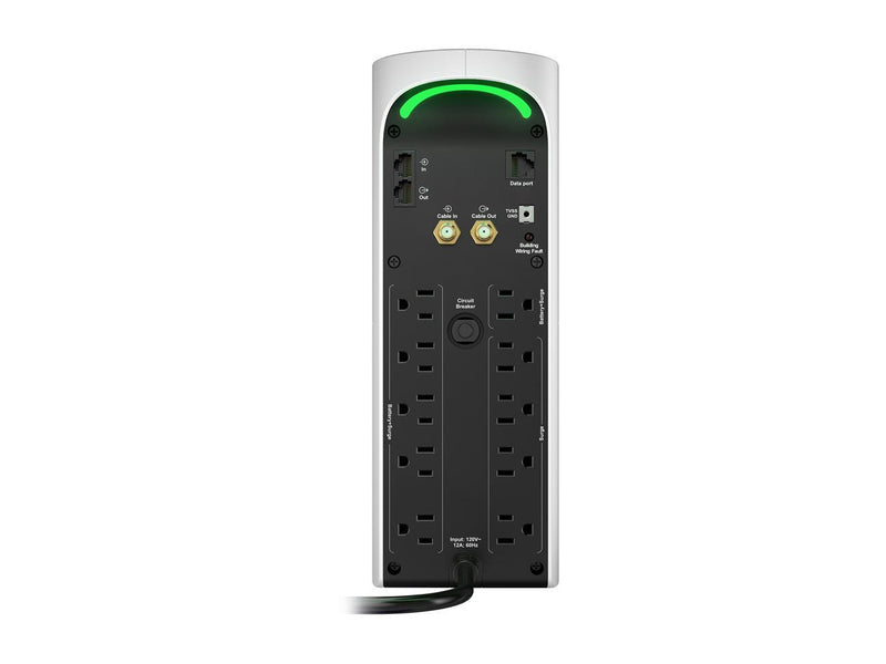 APC UPS for Gaming, 1500 VA Sinewave UPS Battery Backup with AVR and (3) USB Charging Ports, BGM1500, Back-UPS Pro Uninterruptible Power Supply