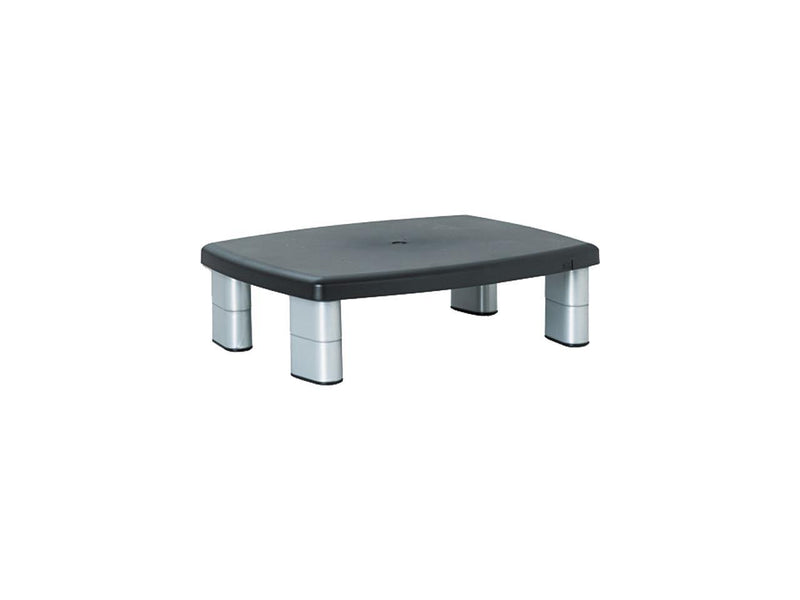 3M MMMMS80B Adjustable Height Monitor Stand, 11.5IN X 16IN X3.5IN , Black/Silver