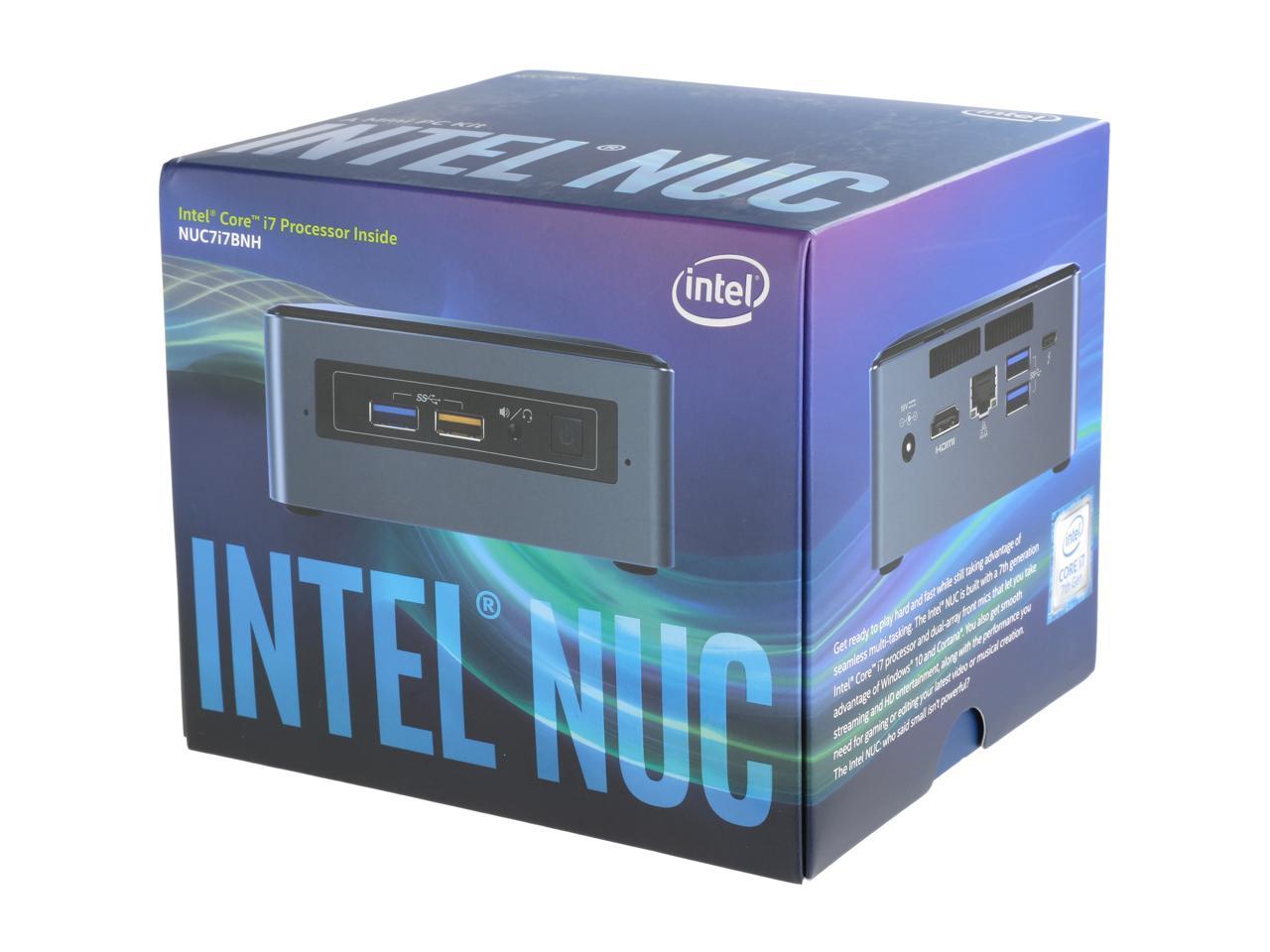 Intel NUC (Next Unit of Computing) BOXNUC7I7BNH Black Barebone Systems - Mini / Booksize