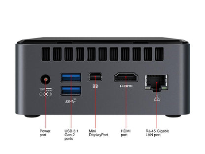 Intel NUC 8 Mainstream-G Kit with Intel Core i7, Radeon 540X Discrete Graphics, 8GB RAM, with No Cord, Single Pack, Additional Component Required BXNUC8i7INHX