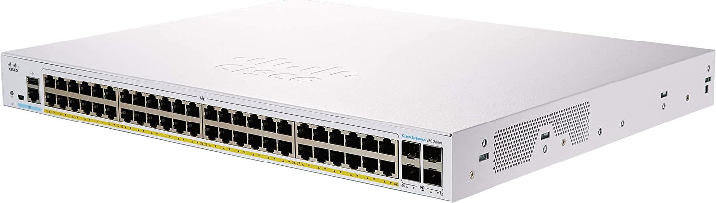 Cisco Business CBS350-48P Managed Switch | 48 Port GE | PoE | 4x1G SFP | Limited Lifetime Protection (CBS350-48P-4G-NA)