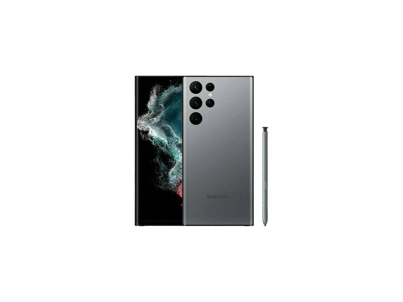 Samsung Galaxy S22 Ultra SM-S908UGRP 5G Unlocked Cell Phone 6.8" Graphite 256GB 12GB RAM