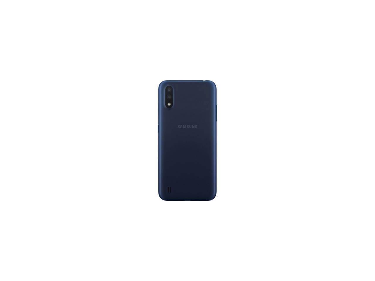 Samsung Galaxy A01 A015M 4G LTE Dual Sim GSM Unlocked Phone (International Variant/US Compatible LTE) 5.7" Blue 32GB 2GB RAM