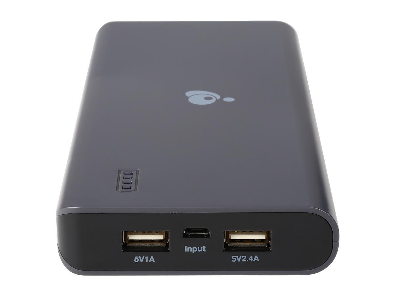 IOGEAR GearPower Black 16000 mAh Power Bank for Mobile Devices GMP16K