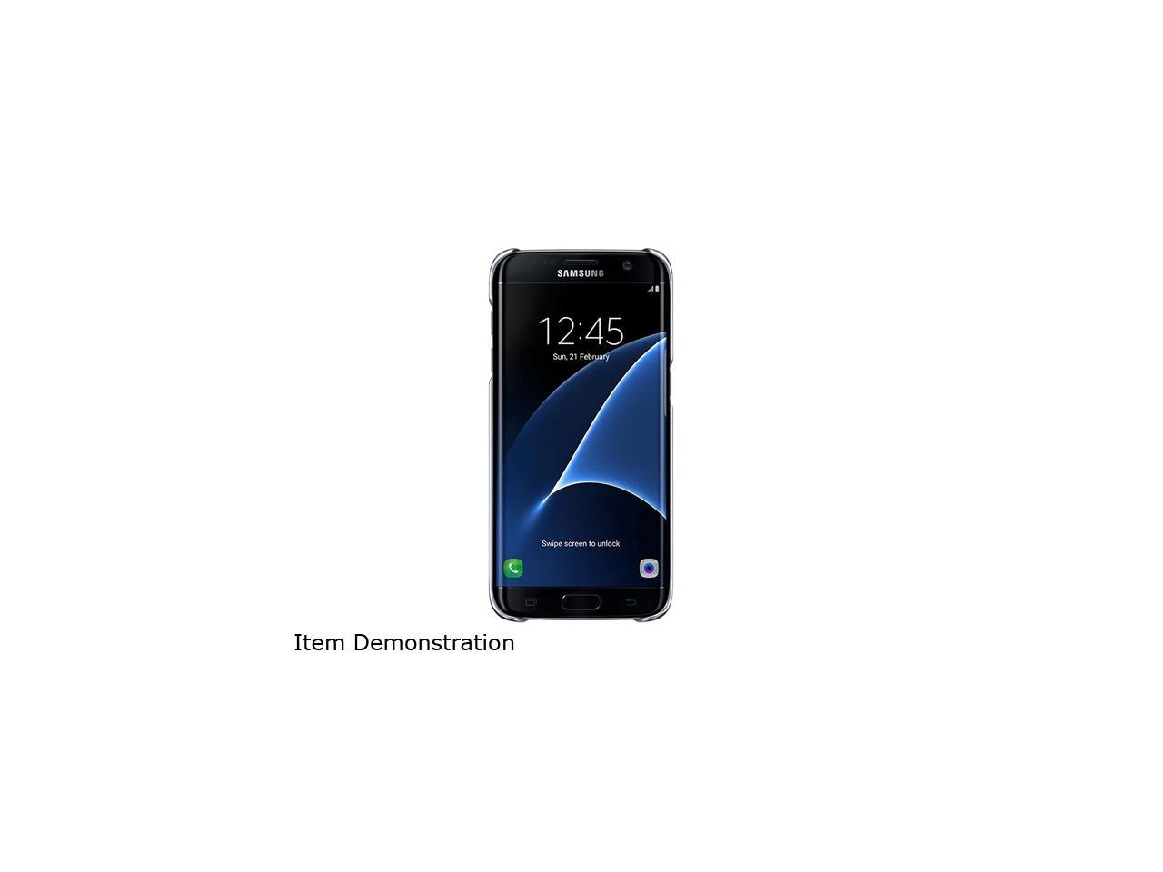 Samsung Galaxy S7 Edge Protective Cover Clear Black - EF-QG935CBEGUS