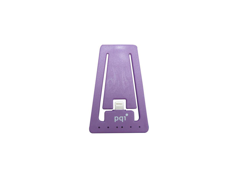 PQI 6PCJ-008R0003A Purple i-Cable Stand Apple Certified MFI iPhone Stand with Lightning Connector