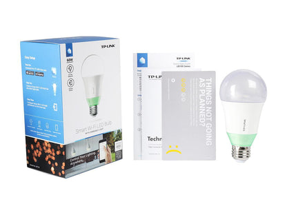 TP-LINK Kasa LB110 Smart Wi-Fi LED Bulb (A19 Bulb, E26 Fitting, 800 Lumens 60W, 2700K) with Dimmable Light, Compatible with Google Home and Amazon Echo Alexa