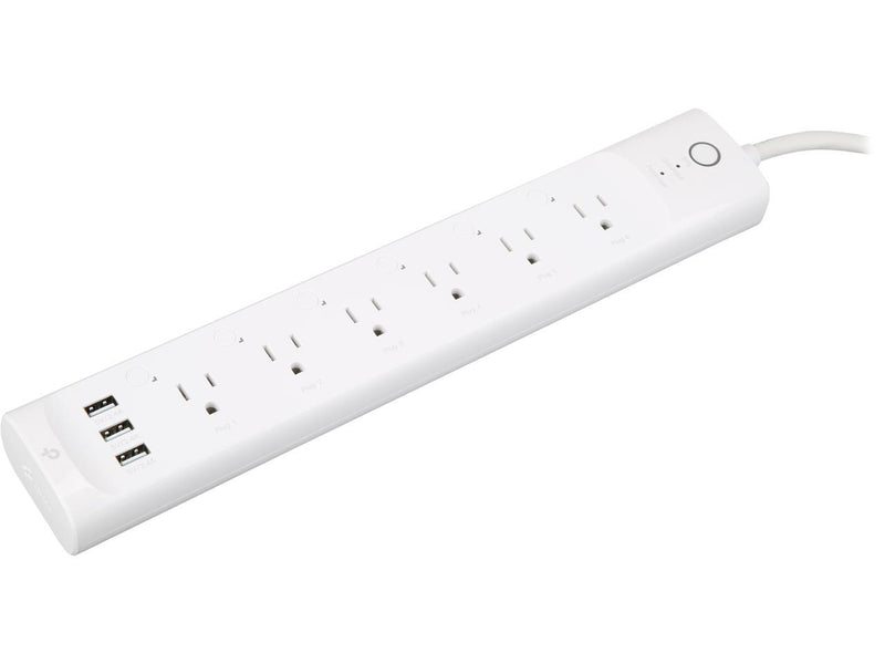Kasa Smart Wi-Fi Power Strip by TP-Link - Six Smart Outlets, Control from Anywhere, Energy Monitoring, Works with Alexa, Google Assistant, No Hub Required