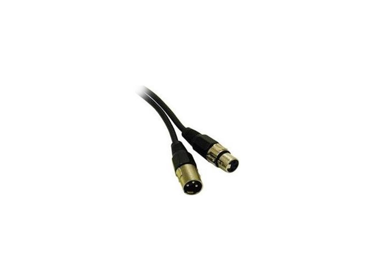 C2G 40062 Pro-Audio XLR Male to XLR Female Cable, Black (50 Feet, 15.24 Meters)