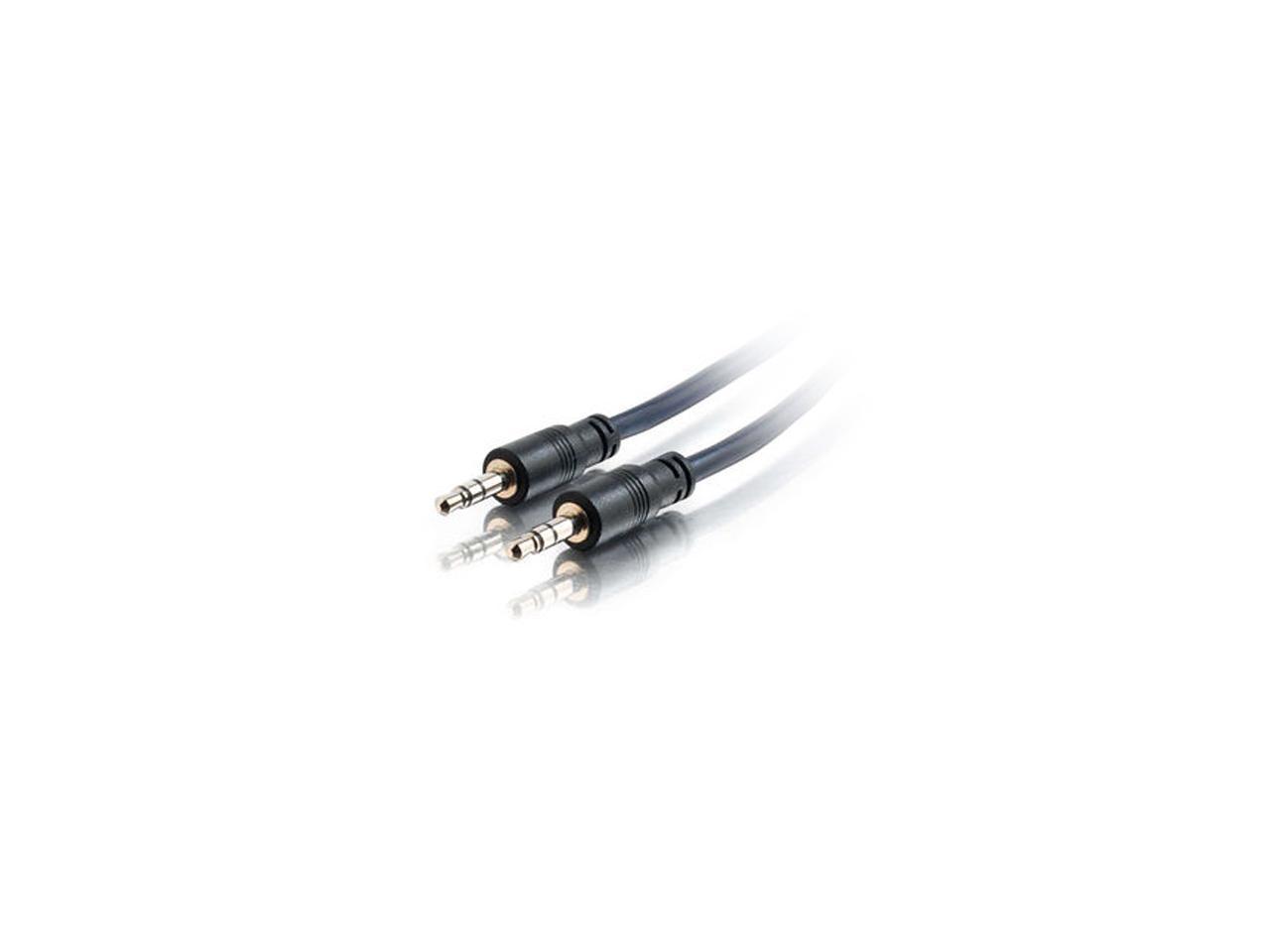 C2G 40517 3.5mm Stereo Audio Cable with Low Profile Connectors M/M, Plenum CMP-Rated (35 Feet, 10.66 Meters)