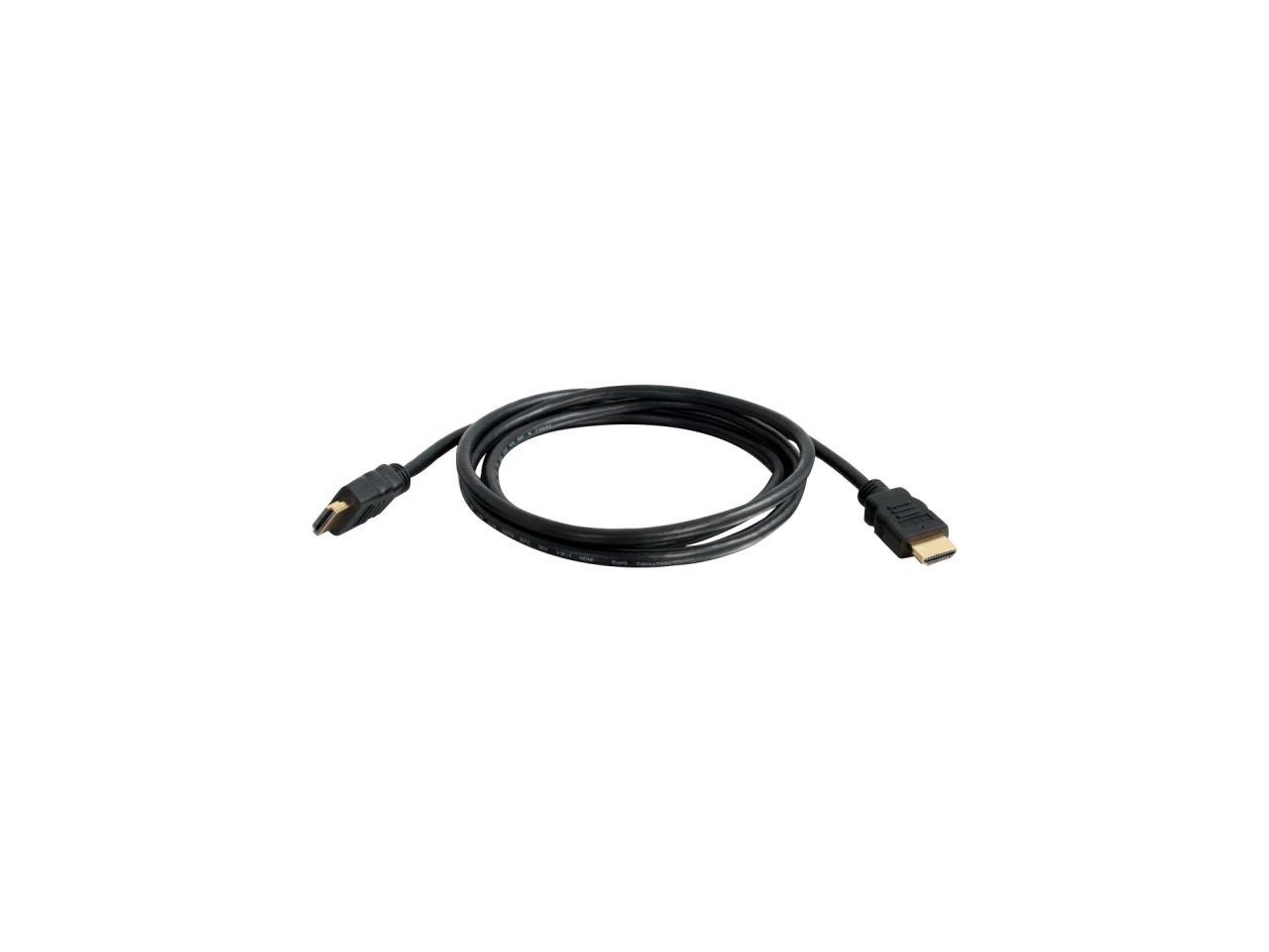 C2G 42500 4K UHD High Speed HDMI Cable (60Hz) with Ethernet for TVs, Laptops, and Chromebooks, Black (1.6 Feet, 0.5 Meters)