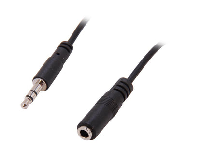 StarTech.com MU1MMFS 0.3" Slim 3.5mm Stereo Extension Audio Cable Male to Female