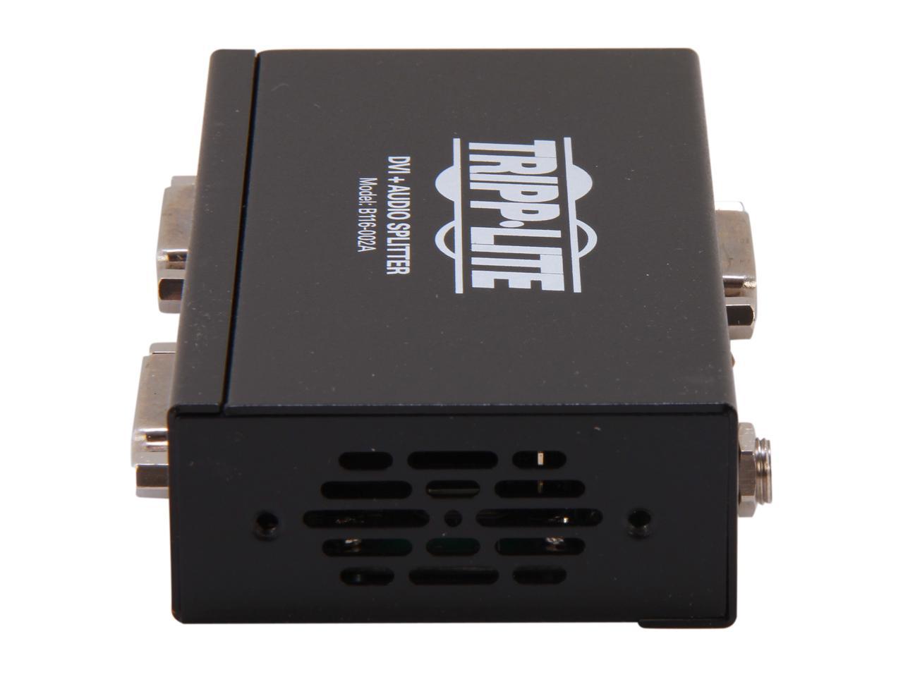 Tripp Lite B116-002A DVI Single Link Video / Audio Splitter/Booster, 2-Port
