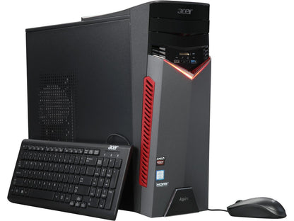Acer Desktop Computer Aspire GX GX-785-UR17 Intel Core i7 7th Gen 7700 (3.60 GHz) 8 GB DDR4 1 TB HDD AMD Radeon RX 480 Windows 10 Home 64-Bit