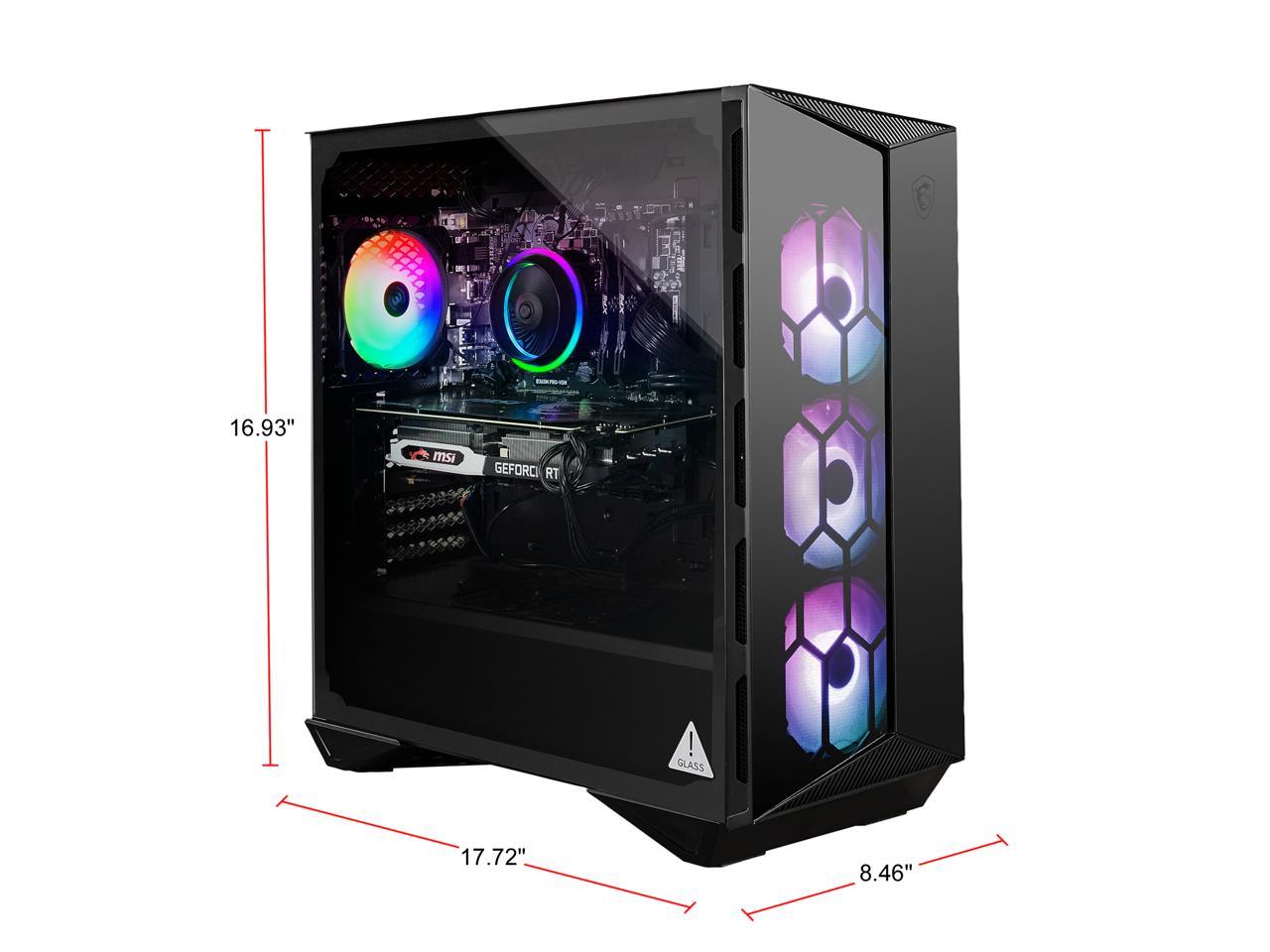 MSI Gaming Desktop Aegis R 10SC-017US Intel Core i7 10th Gen 10700F (2.90 GHz) 16 GB DDR4 1 TB HDD 512 GB SSD NVIDIA GeForce RTX 2060 SUPER Windows 10 Home 64-bit