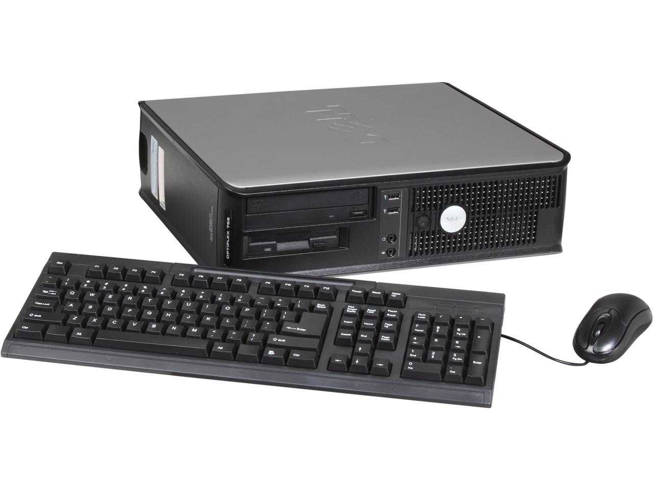 DELL Desktop PC OptiPlex 755 Core 2 Duo 2.66 GHz 4 GB 250 GB HDD Intel HD Graphics Windows 10 Pro 64-Bit
