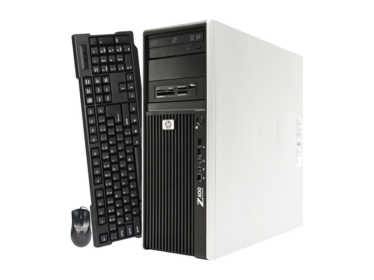 HP Desktop Computer Z400 Xeon W3550 (3.06 GHz) 8 GB DDR3 2 TB HDD ATI Radeon HD 3450 Windows 10 Pro Multi-Language, English / Spanish