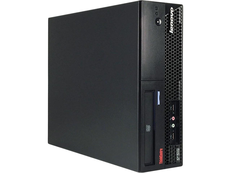 Lenovo Desktop Computer ThinkCentre M57P-SFF Core 2 Duo E6550 (2.33 GHz) 4 GB DDR2 160 GB HDD Intel GMA 3100 Windows 10 Pro Multi-Language, English / Spanish