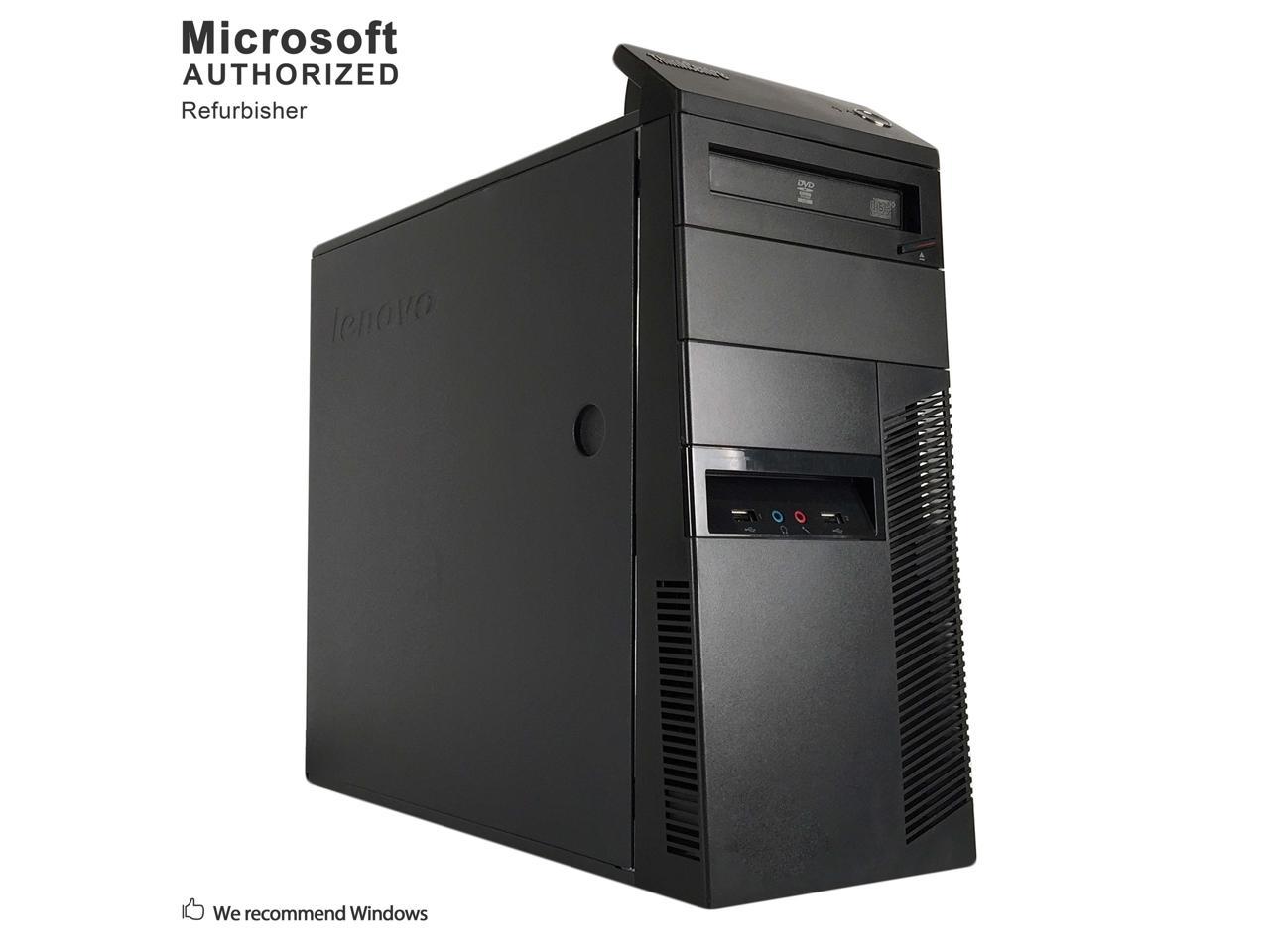 Certified Refurbished 2018 Lenovo ThinkCenter M81 TW Intel i5 2400 3.10GHz, 8GB DDR3, Brand New 240GB SSD, DVD, WIFI, BT 4.0, HDMI, VGA, DisPlayPort, Windows 10 Professional 64 Bits