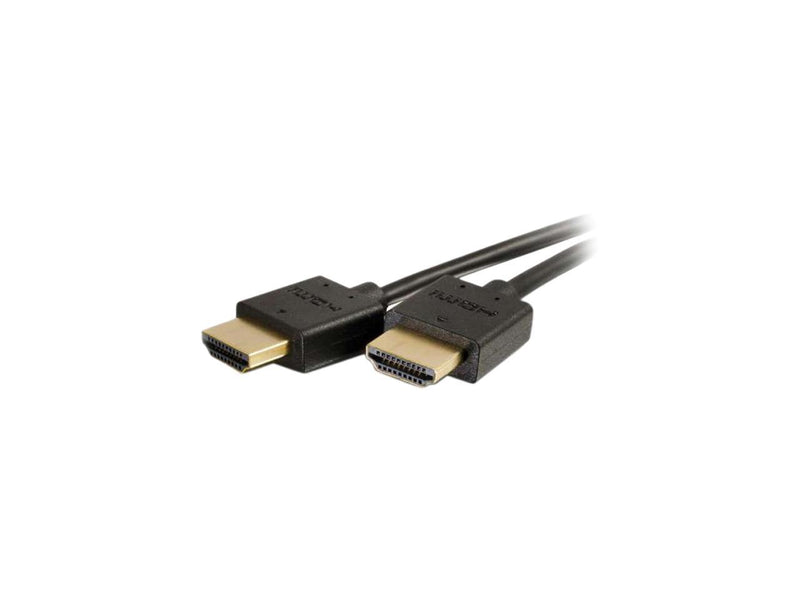 C2G 41361 Ultra Flexible 4K UHD High Speed HDMI Cable (60Hz) with Low Profile Connectors, Black (1 Foot, 0.30 Meters)