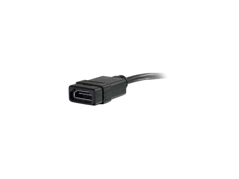 C2G 41356 Mini HDMI Male to HDMI Female Adapter Converter Dongle, Black (8 Inch)