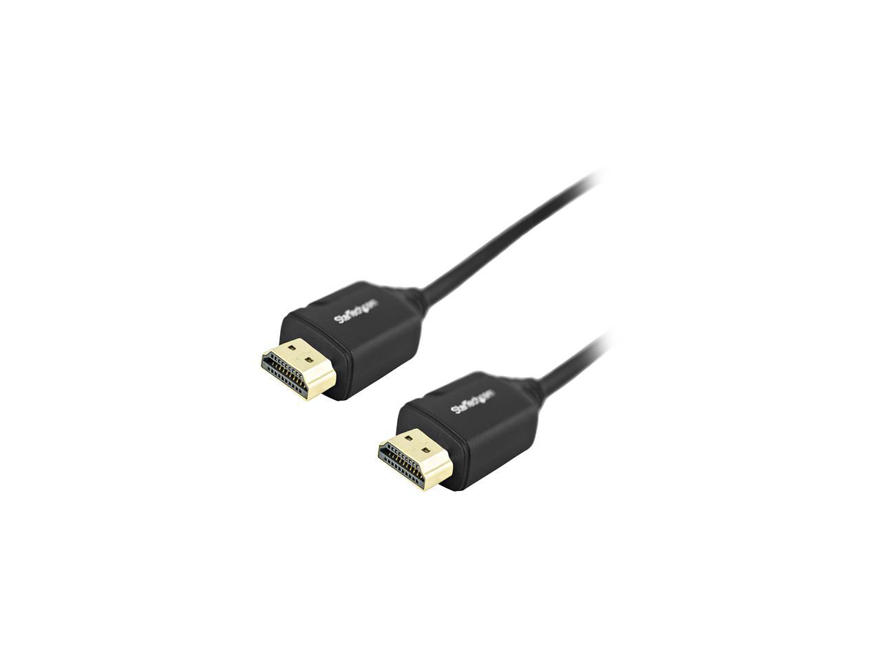 StarTech.com HDMM50CMP 4K HDMI Cable - 1.6 ft / 0.5m - Premium High Speed HDMI Cable w/ Ethernet - 4K 60Hz - HDMI 2.0 Cable - Short HDMI Cable